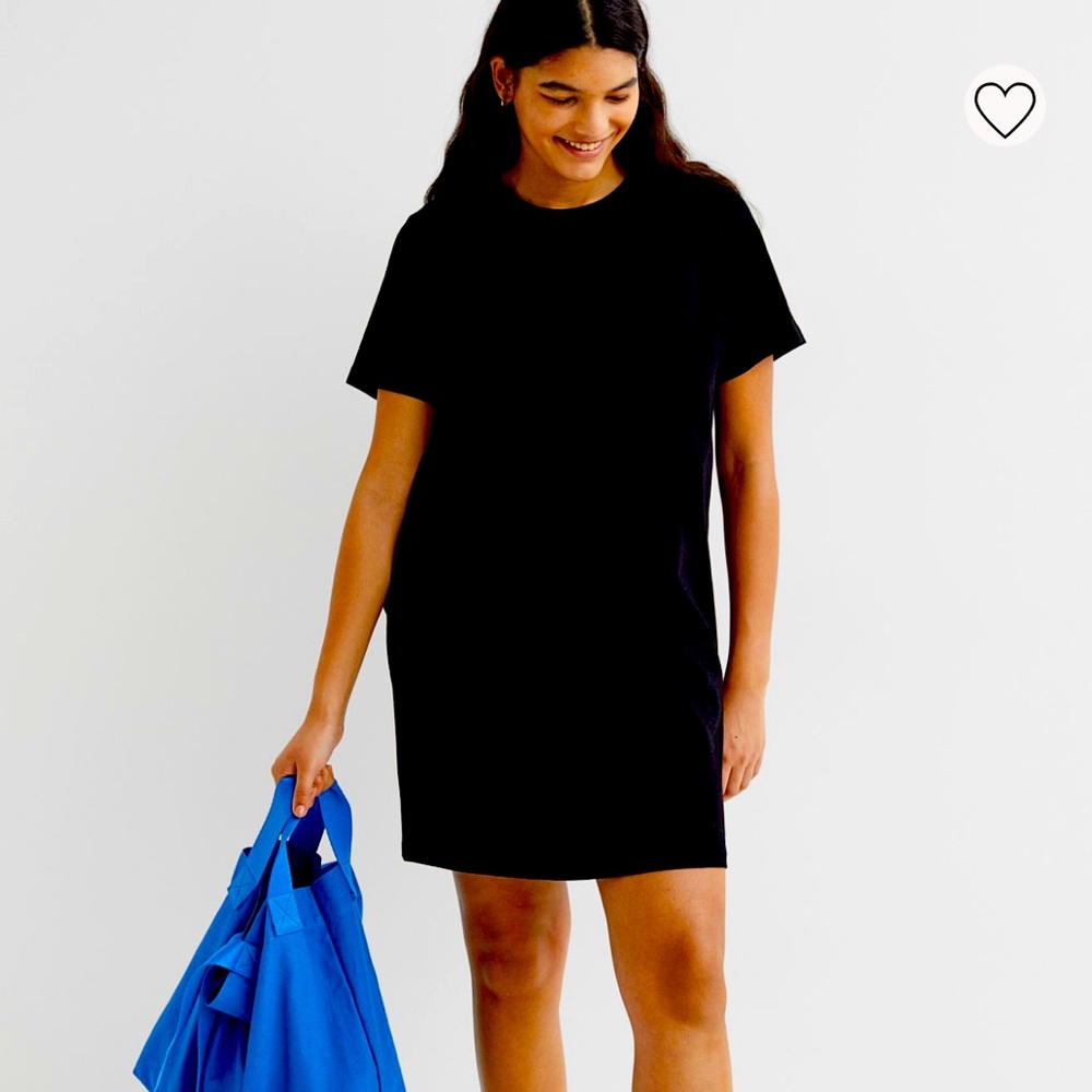 Black Cotton T shirt dress from H&M worn once